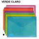 Sobre en polipropileno cristal con cierre de velcro grafoplas multiline din a5, verde claro
