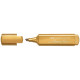 Marcador fluorescente faber-castell textliner 46 metálico, glamorous gold