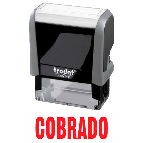 Sello trodat printy 4911 fórmula comercial " cobrado "
