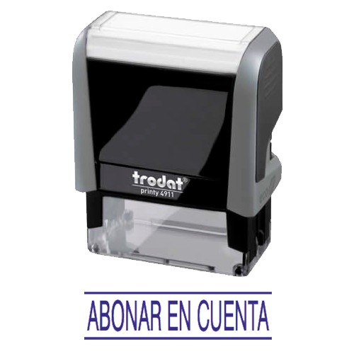 Sello trodat printy 4911 fórmula comercial " abonar en cuenta "
