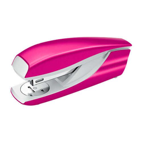 Grapadora de sobremesa petrus 635 wow, fucsia metalizado