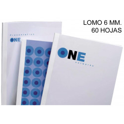 Carpeta térmica gbc optimal 6 mm. din a4, transparente / blanco, caja de 100 uds.