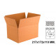 Caja para embalar - americana, canal doble de 7 mm. q-connect, 217x172x110 mm. marrón
