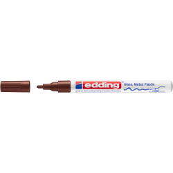Marcador de tinta opaca permanente edding 751 marrón