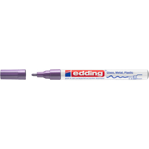 Marcador de tinta opaca permanente edding 751 violeta