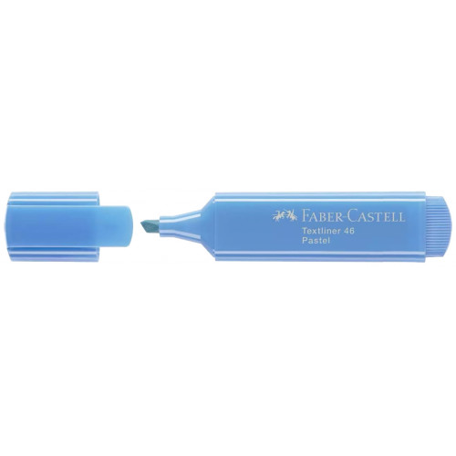 Marcador fluorescente faber-castell textliner 46 pastel, azul ultramar