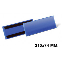 Funda magnética durable 210x74 mm. azul oscuro, pack de 50 uds.