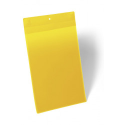 Funda magnética durable neodym din a4 vertical, amarillo, pack de 10 uds.