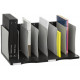 Clasificador vertical con 8 separadores archivo 2000 archivodoc, 360x600x255 mm. gris / negro