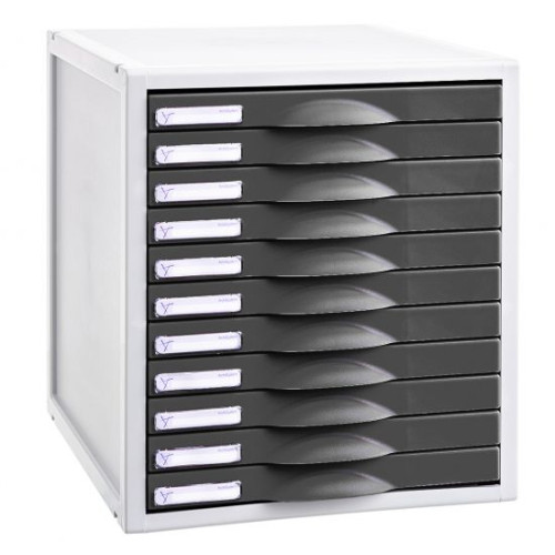 Módulo archivo 2000 archisystem, 356x316x362 mm. 11 cajones de 22 mm. gris/grafito