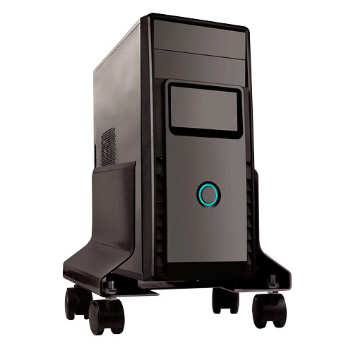 Soporte para cpu fellowes metálico, ajustable, 4 ruedas, color grafito.