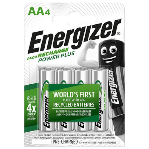 Pila recargable energizer hr06 AA power plus 2.000 mAh, blíster de 4 uds.