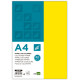 Papel liderpapel color, din a4, 80 grs/m². limón, paquete de 100 hojas