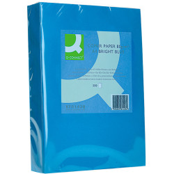 Papel q-connect color, din a4, 80 grs/m². azul intenso, paquete de 500 hojas
