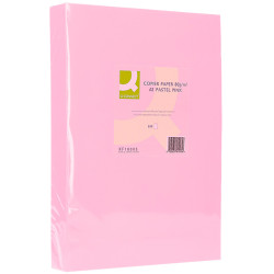 Papel q-connect color, din a3, 80 grs/m². rosa, paquete de 500 hojas