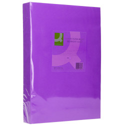 Papel q-connect color, din a3, 80 grs/m². lila, paquete de 500 hojas