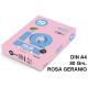 Papel iq color pálido, din a4, 80 grs/m². rosa geranio, paquete de 500 hojas