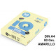 Papel iq color pálido, din a4, 80 grs/m². amarillo, paquete de 500 hojas