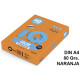 Papel iq color intenso, din a4, 80 grs/m². naranja, paquete de 500 hojas