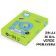 Papel iq color intenso, din a4, 80 grs/m². verde primavera, paquete de 500 hojas