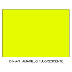 Cartulina canson iris, din a3, 185 grs/m². amarillo fluorescente
