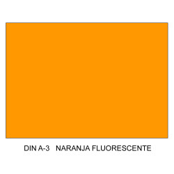 Cartulina canson iris, din a3, 185 grs/m². naranja fluorescente