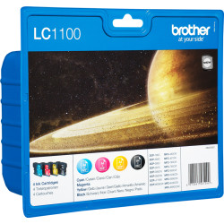 Cartucho ink-jet brother dcp-385c/585cw/6690cw/j715w, multipack 4 cartuchos