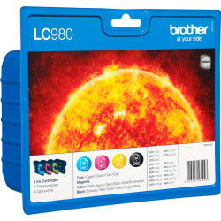 Cartucho ink-jet brother dcp-145c/165c/195c/197c, multipack 4 cartuchos