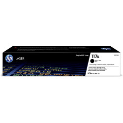 Toner laser hp color laser 150a/178nw/mfp179fnw, 117a negro