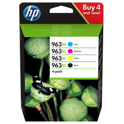 Cartucho ink-jet hewlett packard officejet pro 9010/9010e/9012, multipack 963xl 4 cartuchos