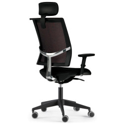 Silla de oficina space, syncro, asiento regulable en profundidad, brazos 2d y cabezal