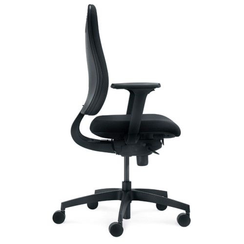 Silla de oficina absolute tapizada, syncro, regulación lumbar, brazos 2d