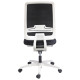 Silla de oficina absolute blanca, syncro, regulación lumbar