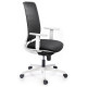 Silla de oficina absolute blanca, syncro, regulación lumbar, brazos 1d