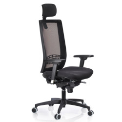 Silla de oficina kind top, syncro, asiento confort regulable en profundidad, regulación lumbar, brazos 2d