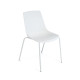Silla para colectividades klc, 4 patas en epoxy blanco