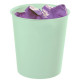 Papelera en poliestireno archivo 2000 serie 2001 ps, Ø 29x31 cm. 18 litros, verde pastel