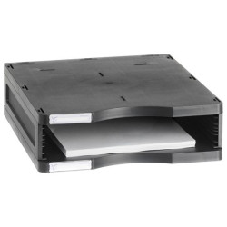 Módulo estándar archivo 2000 archivodoc, 1 hueco de 58 mm. 360x300x90 mm. negro