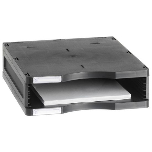 Módulo estándar archivo 2000 archivodoc, 1 hueco de 58 mm. 360x300x90 mm. negro