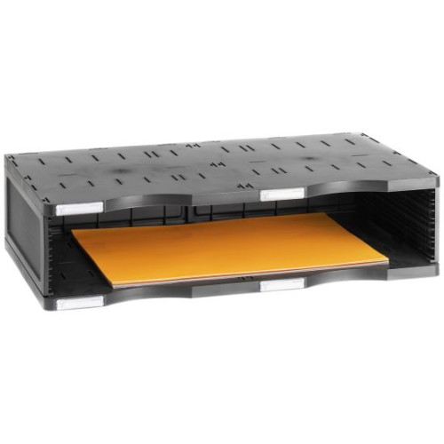 Módulo estándar archivo 2000 archivodoc 1 hueco de 58 mm. 360x600x90 mm., negro