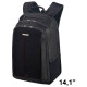 Mochila para portatil samsonite guardit 14" con asa 4 bolsillos exteriores en color negro.