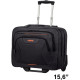 Maletín samsonite at work line american tourister con ruedas para portátil de 15,6", negro
