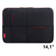 Funda samsonite airglow sleeves para portátil de 14,1", negro/rojo