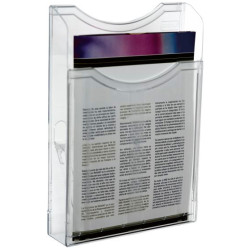 Expositor mural archivo 2000 archiplay, din a4 vertical, 1 compartimento, cristal transparente
