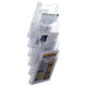 Expositor mural archivo 2000 archiplay, din a4 vertical, 6 compartimentos, cristal transparente