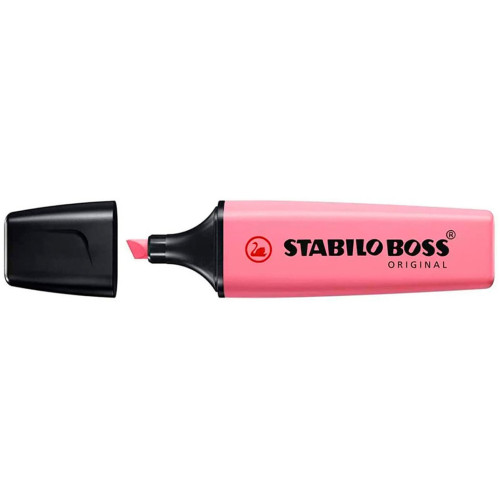 Marcador fluorescente stabilo boss original pastel, fucsia helado