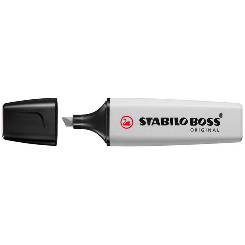 Marcador fluorescente stabilo boss original pastel, gris polvoriento