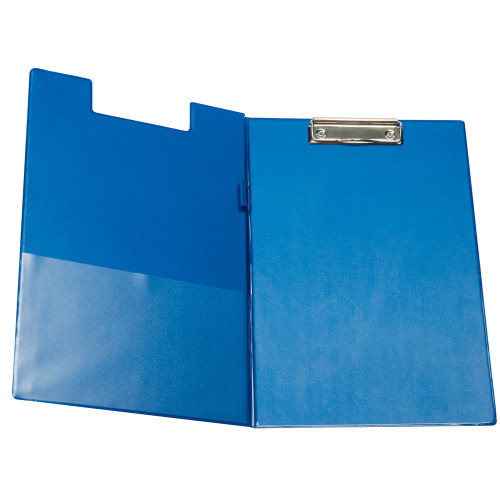 Carpeta con miniclip y tapa q-connect, cartón forrado en plástico, din a4, azul