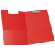 Carpeta con miniclip y tapa q-connect, cartón forrado en plástico, din a4, rojo