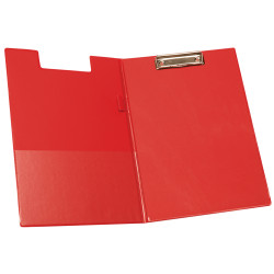 Carpeta con miniclip y tapa q-connect, cartón forrado en plástico, din a4, rojo